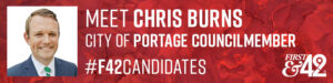 image of Chris Burns and City of Portage Councilmember
