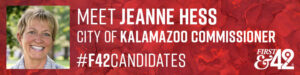 photo of Jeanne Hess running for Kalamazoo City Commission