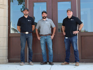 From left to right: Superintendents Chad Diefenbacher and Jeff Copenhafer and Senior Project Manager Jack Whitman