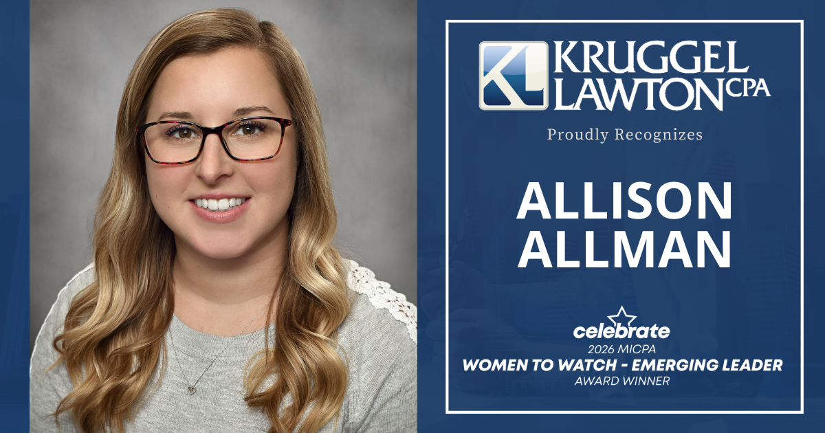 Allison Allman Named MICPA 2026 Women to Watch Emerging Leader Award Recipient